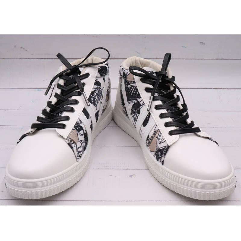 Pure Color Black White Silver Shoe Cords With Metal Laces Tips Genuine Leather belt High Heel