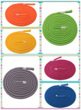 Colorful Full Coverage Epoxy Rubber Hoodie Laces Pure Fruit Colour Shoe Ropes Anti-Slip & Stable