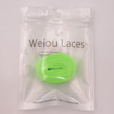 Weiou Official 18MM Wide Flat Lace 10 Solid Color For Selection With Silver Metal Aglets Men Women