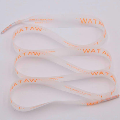 15mm Shoe Accessories Silk Screen Printing Universal PVC Laces Swimming Pant Cord Matte Transparent