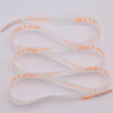 15mm Shoe Accessories Silk Screen Printing Universal PVC Laces Swimming Pant Cord Matte Transparent