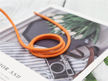 3MM 100% Waxed Thiny Round Cord for Leather Booth Anti-Water Rope For Raincoat Belt Orange Yellow