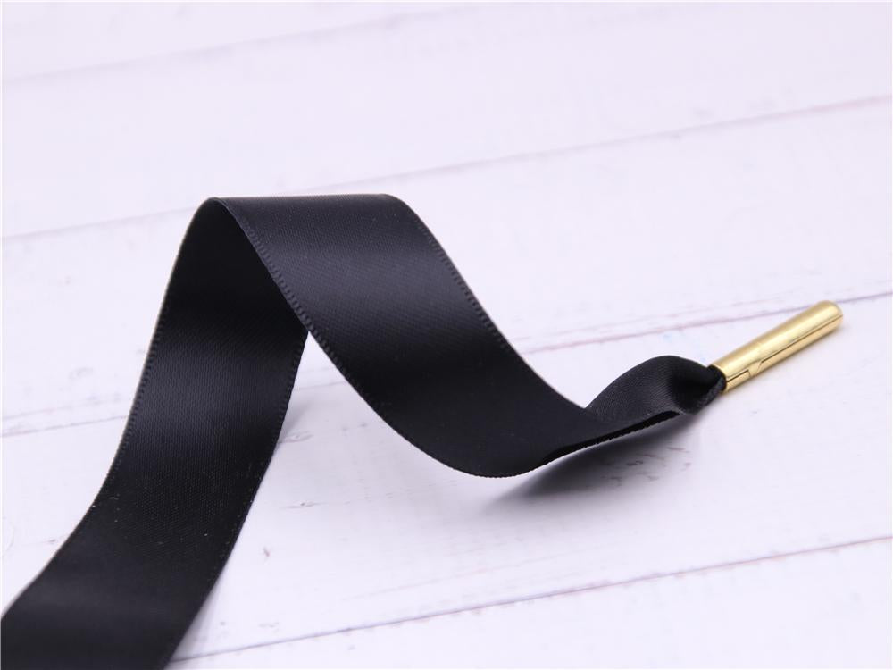 Ribbon Wide Shoelaces Women Canvas Casual Lacet 50-200CM Free Metal Tip Install For Shoe Cords