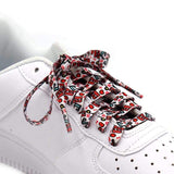 High Quality Cashew Note Shoelaces 60- 180cm Women Men Phonogram Hand-painted Casual Basketball