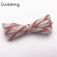 7mm Double Layer Shinning Colorful Glitter Shoelaces Long Shoe Laces White Black Red Gold Silver