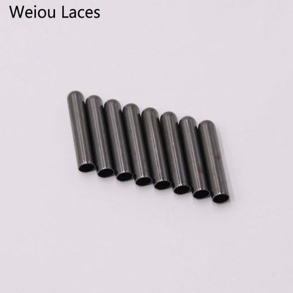 Weiou 4pcs/1set 4.3x22mm Metal Shoelace Tip Shoe Decorations Products Replacement Laces Head Aglets