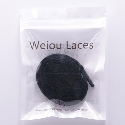 Weiou 1.27CM Wide Solid Color Polyester Cotton Shoelaces Adults&Kids Canvas Dress Boots Shoe Cord