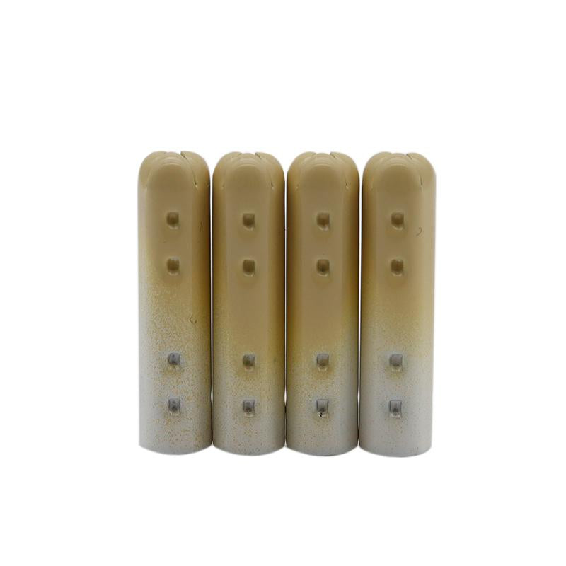 New Weiou Arrivals 100 pcs/lot 4*22mm Beige Dongxiao Type Khaki-Milk White Lacet Ends For Selling