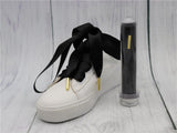 22MM Shoe Decoration Wide Ribbon Silky&Supple Shoelaces With Plastic Tip Women Boots Promotional