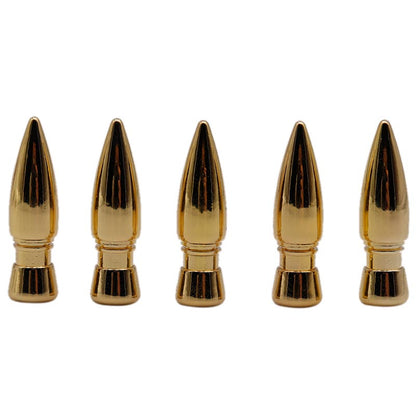 Weiou Manufacturer Metal Shoe Accessories Draw Cord Tips Golden Bullet Alloy-Metal Head Shoe Decoration