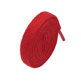 Weiou  Support Custom Design for Sneaker Shoes 98 Colors Optional 8mm Width Flat Cotton Fabric Mesh Shoelaces