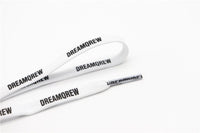 8MM Double Layer Stronger Polyester Shoelaces "DREAMQREW" Letter Printing Unisex For Canvas Boots