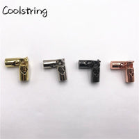 2pcs/Set METAL Cord Locks Spring Stopper Toggle Lock Ends Shoe Buckle Stoppers Shoelaces Rope Alloy