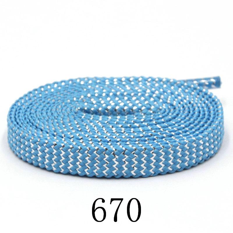 Metallic Yarn Shoelaces Bicolor System Canvas Bootlaces Ladies Sneaker 2021 Sport Shoes Ropes