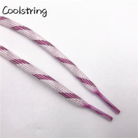 7mm Double Layer Shinning Colorful Glitter Shoelaces Long Shoe Laces White Black Red Gold Silver