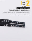 6MM Unique Oval Shoelaces Clothing Men Women Sneaker 2021 Autume Winter Black Gray Unisex Ropes For