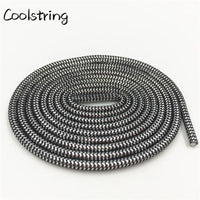 10 Colors Wavy Black Gold White Silver Metallic Thread Shoe Laces Glitter Shimmering Bootlaces For