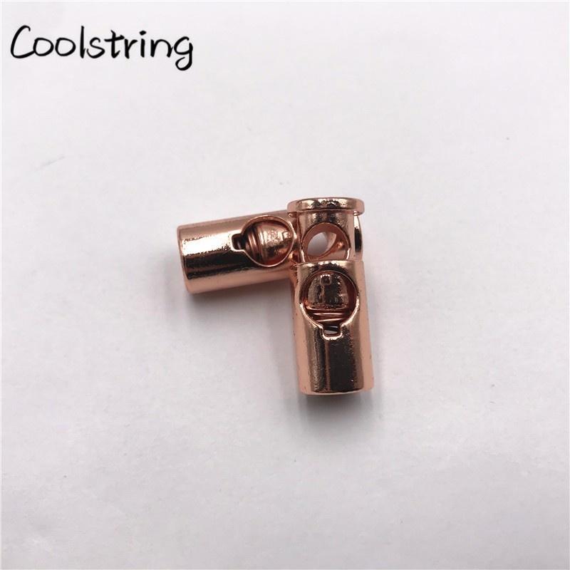 2pcs/Set METAL Cord Locks Spring Stopper Toggle Lock Ends Shoe Buckle Stoppers Shoelaces Rope Alloy