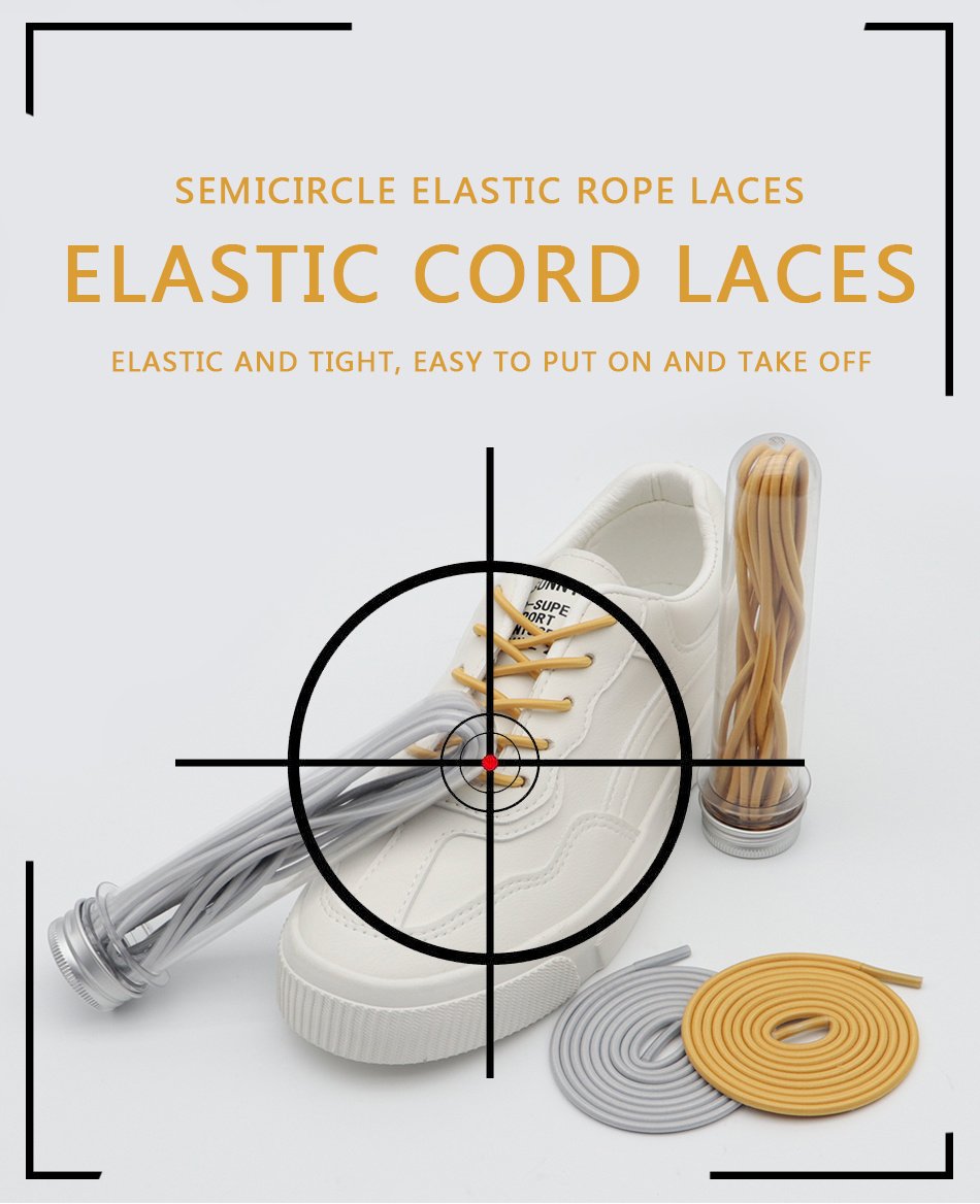 Professional Laces 3MM Natural Element Color Elastic Ropes Excellent Extension Polyester Shoelaces