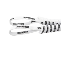 8MM Double Layer Stronger Polyester Shoelaces "DREAMQREW" Letter Printing Unisex For Canvas Boots