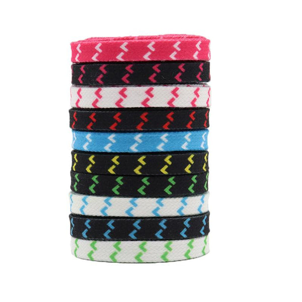 8MM Multi Colors Flat Shoelaces Top Quality Shoe Accessories For Men Women Sneaker 2021 Fashion