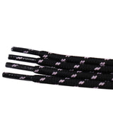 4.5MM Top Shoe Accessories Polyester Ropes Black Pink Shoelaces Unisex For Pro Men Women Sneaker