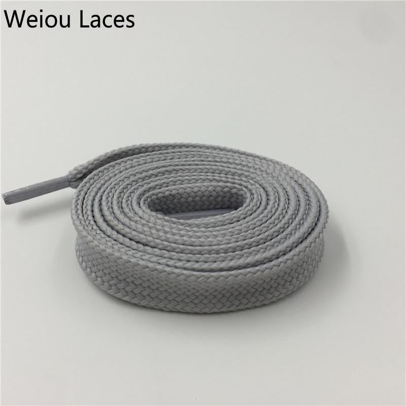 Weiou Heavy Duty Boot Laces Sneaker Colorful Athletic Designer Flat Wide Shoes Strings 1.8cm/0.7''