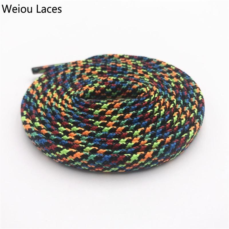 Weiou Cool Flat Gold Black Silver Glittering Shoelace Shiny Colorful Shoe Laces For Women Lady Men