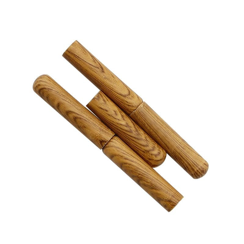 New Lace End 4.7*20.6MM Ancient-Wood Texture Shoelace Ends 4 pcs/lot For Hiking Boot Rope Plain