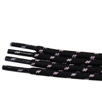 Weiou 4.5MM Shoe Accessories Black Pink Polyester Unisex Shoelaces For Men Women Sneaker Canvas