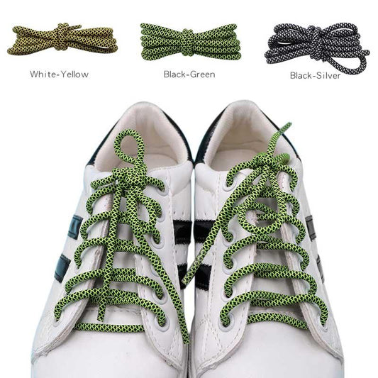 3MM Vogue Shoe Accessories Nice Polyester Shoelaces Green Yellow Youth Ropes For Young Guys Street