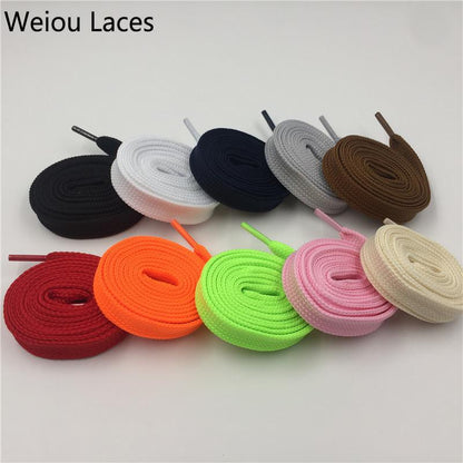 Weiou Heavy Duty Boot Laces Sneaker Colorful Athletic Designer Flat Wide Shoes Strings 1.8cm/0.7''