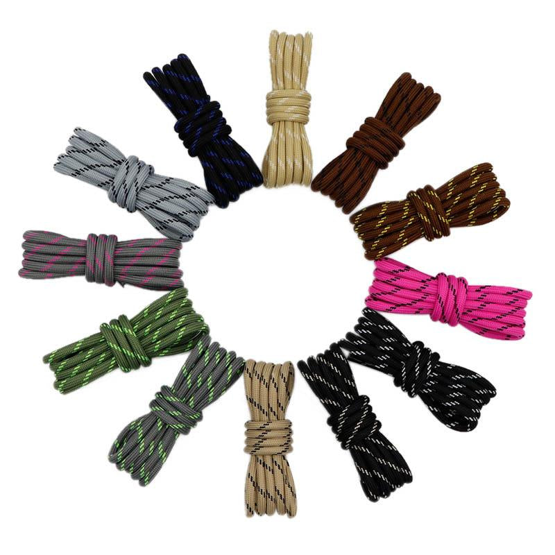 Outdoor Round Rope Hiking Shoes Laces Striped Wear Resistant Sneakers Boot Shoelaces Strings For Men