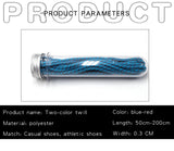 Cheap Ropes 3MM Blue Red Thiny Polyester With Plastic Shoelace End Normal Bracelet Simplify Easy