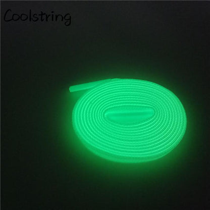 New Arrival Night Shoelace Flat Shoe Laces Luminous Glow In The Dark Athletic ShoeLace 7mm Colorful