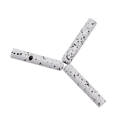 Weiou Manufacture converse Shoe Accessories White And Black Speckled Metal Head Aglets