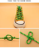 5MM Watermelon Rind Ropes Environmental Polyester Shoelaces Pro Shoe Accessories With Plastic Tips