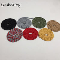 Cool 4.5mm Wear Resistant Mountaineering Shoelaces Olivary Wave Round Sneakers Travel Shoes Laces