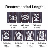 Premium Polyester Striped Shoelaces Chromatic Canvas Bootlace For Sneakers Sport Clothes Cap Pants