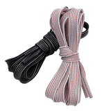 Weiou Manufacturer Hot Sale Special Design No Easy to Fade Various Style Flat Polyester Two-Color Shoelaces For Shoes