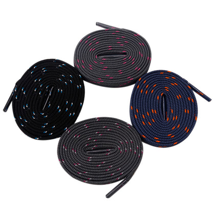 Weiou Manufacturer Wholesale High Quality Custom Design Polyester Flat Two- Color Shoelaces For Casual Shoes