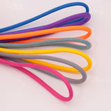 Colorful Full Coverage Epoxy Rubber Hoodie Laces Pure Fruit Colour Shoe Ropes Anti-Slip & Stable