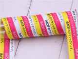 Japanese Letter Silk Screen Printing 7MM Top Shoe Accessories Canvas Shoelaces For Kids Adults Easy