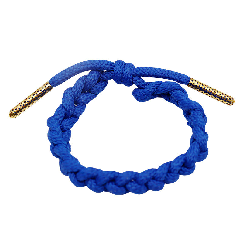 Weiou Manufacturer Fashion Accessories Polyester And Metal 15 Color Optional Braided Bracelet