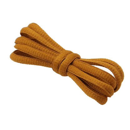 Top Vibrant Orange Pure Cotton Polyester Laces 6MM Oval Shoe Accessories High Quality Cords For