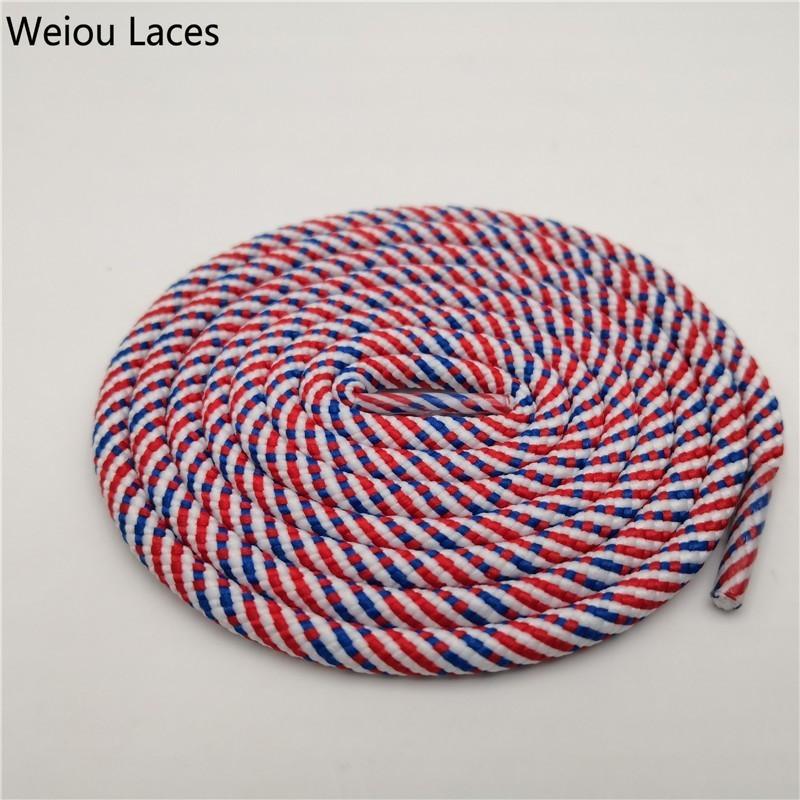 Weiou Genuine Classic New Outdoor Round Rope Laces 3 Colors Mixed Climbing Shoelaces Fashion Travel