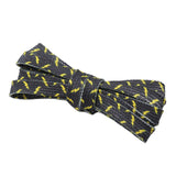 Weiou New Adorable Printed Black And Yellow Lightning Shoelaces 0.8 Cm Flat Attractive Women's Shoe