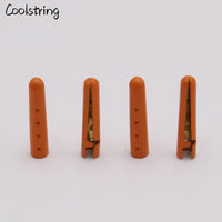 New 4pcs/Set 4-23mm Fluorescent Yellow Orange Painting Metal Tips For Shoelace Drawstring Clothing