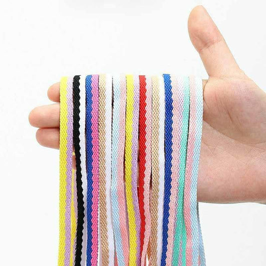 Top 8MM Candy Color Flat Shoelaces Accessories 2 Color Connect Mountain Boot Cord For Air Force One AF1