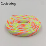 Stylish Heavy Duty Luxury Shoe Laces Striped Eco-Friendly Yellow Red Shoelaces Plaid Quality